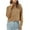 Brown, variant on VSSSJ Cropped Sweaters for Women Long Sleeve Casual Turtleneck Cable Knit Solid Color Loose Fall Winter Crop Pullover Sweater Tops Brown M