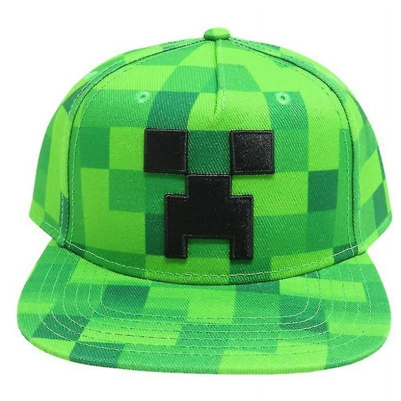 Minecraft Baseball Cap Sun Hat Peak Hat Creeper Fear Female Steve Boy Children Summer Sun Hat Style 4