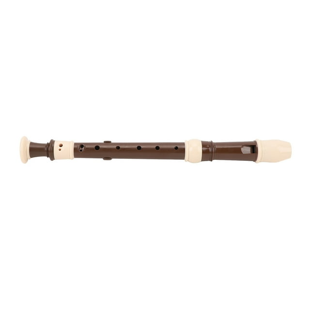 8 Hole Soprano Recorder Instrument German Style C Key Flute ABS Detachable Design Exquisite Craftsmanship Comfortable Playability Convenient Storage Black with Protective Case for