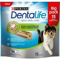Purina Dentalife Dog Treat Medium 15 Stick Case of 3