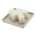 thumbnail image 5 of Unique Bargains 1 Pc Waterproof Soap Holder Square Beige Soap Holder for Bathroom 3.62"x3.62"x0.43", 5 of 6