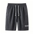 thumbnail image 5 of Mgmyaa Men's Relaxed Fit Drawstring Shorts with Exterior Pockets Elastic Waist Solid Color for Summer Casual Sports, 5 of 8