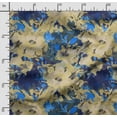 thumbnail image 2 of Soimoi Watercolor Floral Print, Poly Taffeta Fabric, Decor Sewing Fabric By The Yard 56 Inch Wide, Decorative Fabric For Outdoor Upholstery, Umbrellas And Home Accents, Blue, 2 of 5