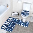 thumbnail image 3 of Juego de alfombras de baño de 3 piezas del equipo Colts Alfombra antideslizante para baño de 24 x 16 pulgadas, 3 of 7