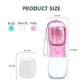 thumbnail image 2 of Pet Cat Dog Water Bottle with Food Container Built In Filter Outdoor Portable Large Capacity Water Dispenser, 2 of 7