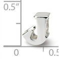 thumbnail image 2 of Beautiful Sterling Silver Reflections Letter J Bead, 2 of 2