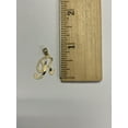 thumbnail image 5 of 14K Solid Real Gold Personalized Cursive R Initial Pendant, Available in Different Letters Charm with Diamond Cut Gifts for Her with 18 Inch Gold Chain, 5 of 6