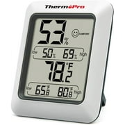 Hygrometer Indoor Humidity Monitor Weather Station with Temperature Gauge Meter