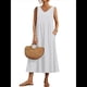 thumbnail image 1 of Vestido de Verano para Mujer 2025, Sin Mangas, Cuello en V, Informal, Escalonado, con Bolsillos 4XL, 1 of 7