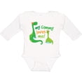 thumbnail image 3 of Inktastic My Gammy Loves Me Grandson Dinosaur Boys Long Sleeve Baby Bodysuit, 3 of 5