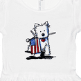 thumbnail image 4 of Inktastic US Flag Westie Girls Toddler Dress, 4 of 5