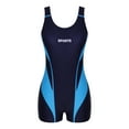 thumbnail image 5 of Manyakai Women One Piece Swimsuit UPF 50+ Swimwear Swimming Jumpsuit Unitard Diving Bathing Suit Blue 3XL/L, 5 of 7