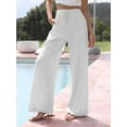 thumbnail image 2 of Pantalones casuales de algodón para mujer, pantalones deportivos ligeros y transpirables., 2 of 4