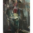 thumbnail image 2 of Jakob Weidemann 12x14 Gold Ornate Wood Frame and Double Matted Museum Art Print Titled - Father and Child (1942), 2 of 4