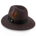 thumbnail image 2 of Empire - Walrus Hats Grey Wool Felt Fedora Hat - H7001, 2 of 6