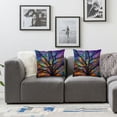 thumbnail image 3 of Acheng  Colorful Watercolor Spring Life Tree Farmhouse Pillow Cover  Decorative Square Throw Pillow Cover  for Sofa Couch Decoration White, 3 of 6