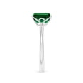 thumbnail image 3 of ANGARA Lab Grown 1.5 Ct Solitaire Emerald-Cut Emerald Classic Engagement Ring for Women in 14K White Gold (Size-8x6mm) | May Birthstone, Anniversary, Jewelry Gift for Women | Lab-Grown Emerald Ring, 3 of 8