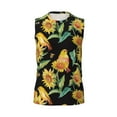 thumbnail image 6 of Lsque Sunflowers And Bird Print Men's Cotton Blend Sleeveless Muscle Shirts (S-3XL)- Moisture Wicking, Odor Protection, UPF 30+,XX-Large, 6 of 8