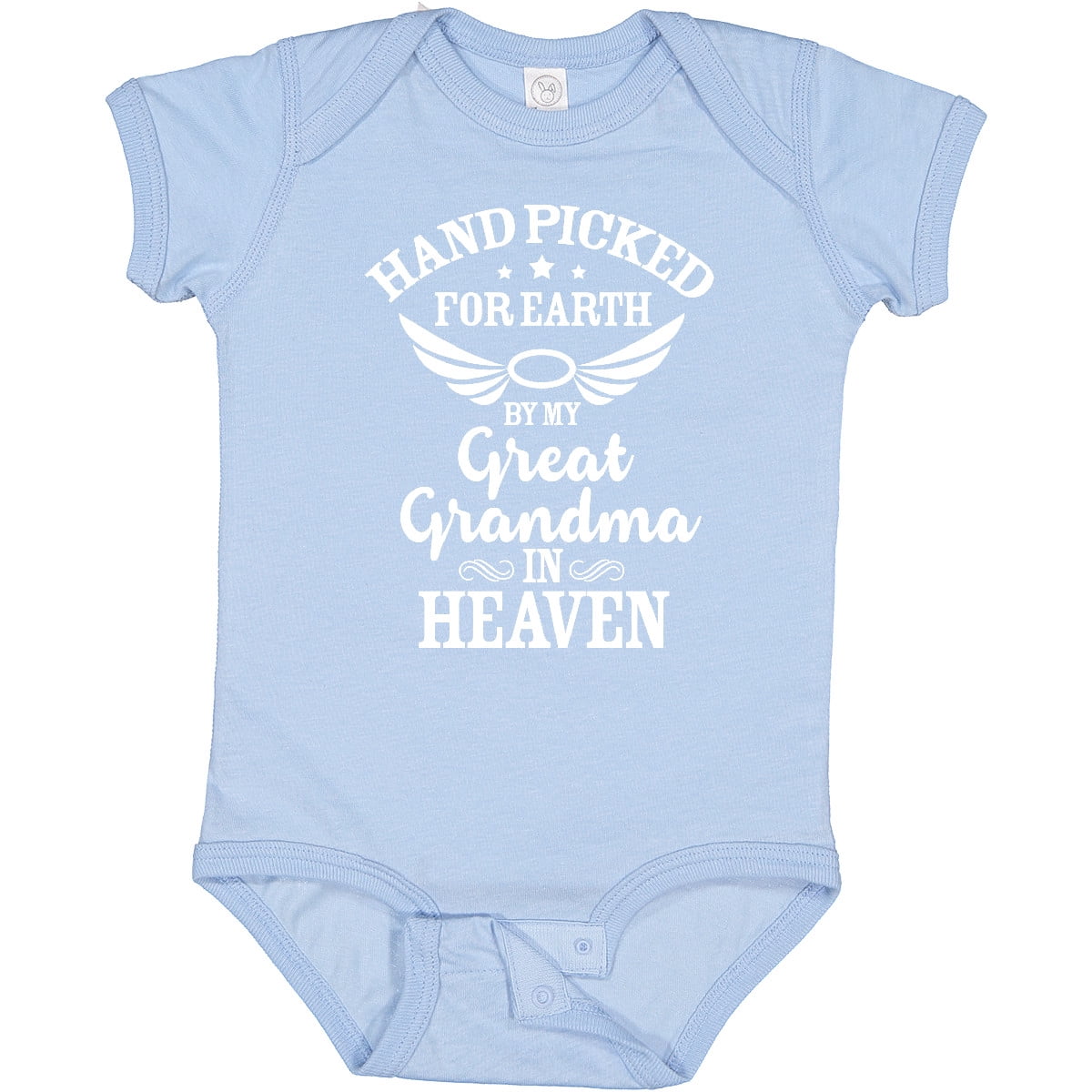 Inktastic Handpicked for Earth by My Great Grandma in Heaven Boys or Girls Baby Bodysuit