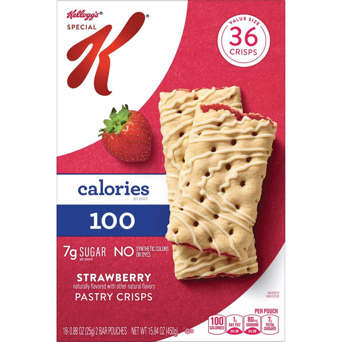 2X - Kellogg's Special K Pastry Crisps Strawberry - 15.84oz/36ct