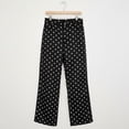 thumbnail image 6 of acuever Cute Polka Dot Pants for Women - High Waisted Wide Leg Casual Jeans, Loose Flowy Trousers, 6 of 7