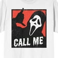 thumbnail image 3 of Ghostface Call Me Crew Neck Short Sleeve Men's White T-shirt-Medium, 3 of 5