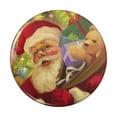 thumbnail image 1 of Christmas Holiday Santa Jolly Sparkle Kitchen Refrigerator Locker Button Magnet, 1 of 6