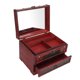 thumbnail image 4 of Caja de almacenamiento de madera, joyero vintage, joyero multicapa, joyero vintage, elegante y moderno., 4 of 9