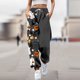 thumbnail image 1 of WILLBEST Pantalones Casuales de Moda Para Mujer, Pantalones Deportivos Con Estampado de Calabaza de Halloween, Pantalones Deportivos de Cintura Alta, Pantalones Deportivos Atléticos Con Bolsillos, 1 of 3