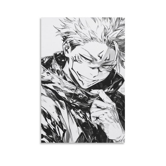 Jujutsu-Kaisen Anime Satoru Gojo And Sukuna (86) Home Decor Poster Wall Art Hanging Picture Print Bedroom Decorative Painting Posters Room Aesthetic 24x36inch(60x90cm)
