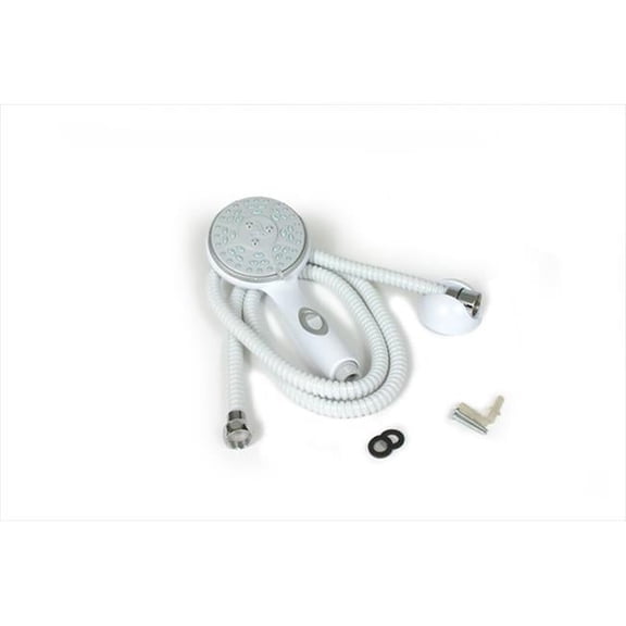 43714 Shower Head Kit with On Off Switch White