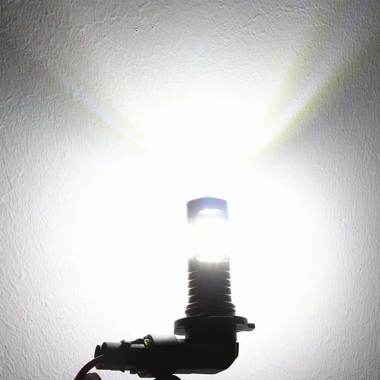 2PCS HB4 9006 Led Fog Driving Light 144SMD 6000K White DRL LED Bulb Lamp US Ship