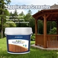thumbnail image 5 of 1 Gallon Commercial Grade Wood Stain and Sealant | UV Resistant, Waterproof | for Decks, Fences, Furniture, Floors & Roofs | Extreme Weather Protection, Long-Lasting Finish, 5 of 9