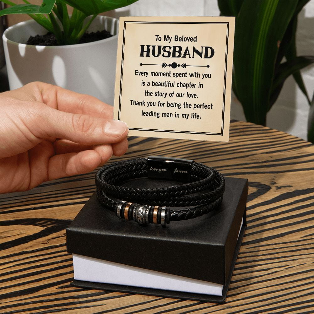 To My Husband Every Moment Spent With You Love You Forever Bracelet