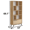 thumbnail image 5 of Elias Mid-Century Modern Open Display Shelf-Bookcase, 5 of 5