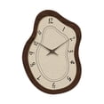 thumbnail image 3 of Reloj de pared fácil de leer, silencioso, creativo, de madera, reloj de pared silencioso para la escuela, baño, hogar, sala de estar, decoración Estilo B, 3 of 9