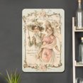 thumbnail image 2 of Placa Metal Vintage para Niña Pintura Hierro Rectangular Arte Pared Del 20x30cm, 2 of 9