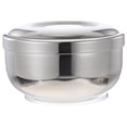 thumbnail image 4 of MasteelfCA 1 Pce Bol à Bulles pour Rasage en Acier Inoxydable avec Couvercle, Contenant Moussant pour Rasage, 4 of 7