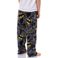 thumbnail image 5 of DC Comics Boys' Classic Yellow Black Logo Gotham Caped Crusader Action Poses All-Over Print Lounge Sleep Pajama Pants, 5 of 7