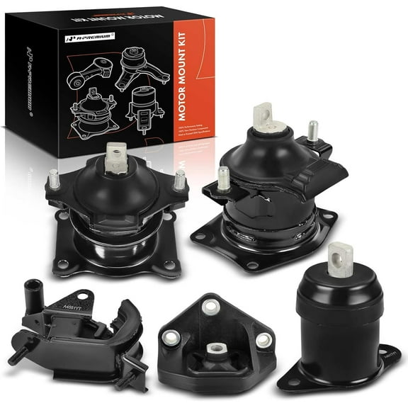 A-Premium 5PCS Engine Motor Mount and Transmission Mount Kit Compatible with Honda Accord 2003 2004 2005 2006 2007, 3.0L, Manual Transmission Only, Replace# 50870SEPA01, 50820SDAA01