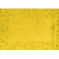 thumbnail image 1 of Ahgly Company Indoor Rectangle Solid Yellow Modern Area Rugs, 5' x 8', 1 of 4