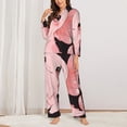 thumbnail image 2 of Balery Cute Axolotl Sakura Blossoms A Conjunto de Pijama con Estampado para Mujer, Conjunto de Dos Piezas con Manga Larga, Ropa de Dormir Suave con Bolsillos, Pijamas Cómodos-Small, 2 of 7