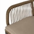 thumbnail image 4 of Wahl Wicker Outdoor Dining Chair with Cushion, Set of 2, Light Brown and Beige, 4 of 8
