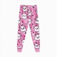 thumbnail image 6 of NOLDARES Toddler Girls Boys Halloween Pajamas Set Kids Pumpkin Print Sleepwear Pjs Long Sleeve 2pcs Soft Jammies(Hot Pink,8-9 Y), 6 of 9