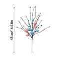 thumbnail image 3 of Plastic Easter Flower Easter Colorful Egg Berries Decorations Spring Flower Egg Twig Branches for Home Party Vase Flower Arrangement Centerpiece Easter Egg Decoration, 3 of 5