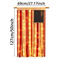 thumbnail image 3 of Illuminated Flagpole Banner with Built In LED Lights for Outdoor Display Heavy Duty Wind Home Garden Commercial Use, 3 of 6