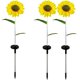thumbnail image 5 of Muyoka Girasol Luces solares Exterior Auto ENCENDIDO / APAGADO Girasoles Luz de paisaje con lámpara de estaca solar blanca cálida para patio Césped Patio Patio, 2 piezas Muyoka Hogar, 5 of 6