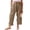 Coffee, variant on Palazzo Pants Linen Pants Womens Linen Wide Leg Pants Casual Loose Summer Beach Travel Vacation Palazzo Harem Pants With Pockets Wide Leg Pants Woman Women'S Pants Navy 2XL