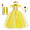 thumbnail image 1 of Vestidos de princesa bella para niña, disfraz de baile, vestido de La Bella y La Bestia, ropa de fantasía para fiesta de año nuevo, 2023 Fivean unisex, 1 of 2