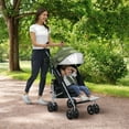 thumbnail image 6 of Jeep TurboGlyde Plus Stroller by Delta Children - Lightweight Travel Stroller Only Weighs 13.7 Pounds, Olive Green, 6 of 13